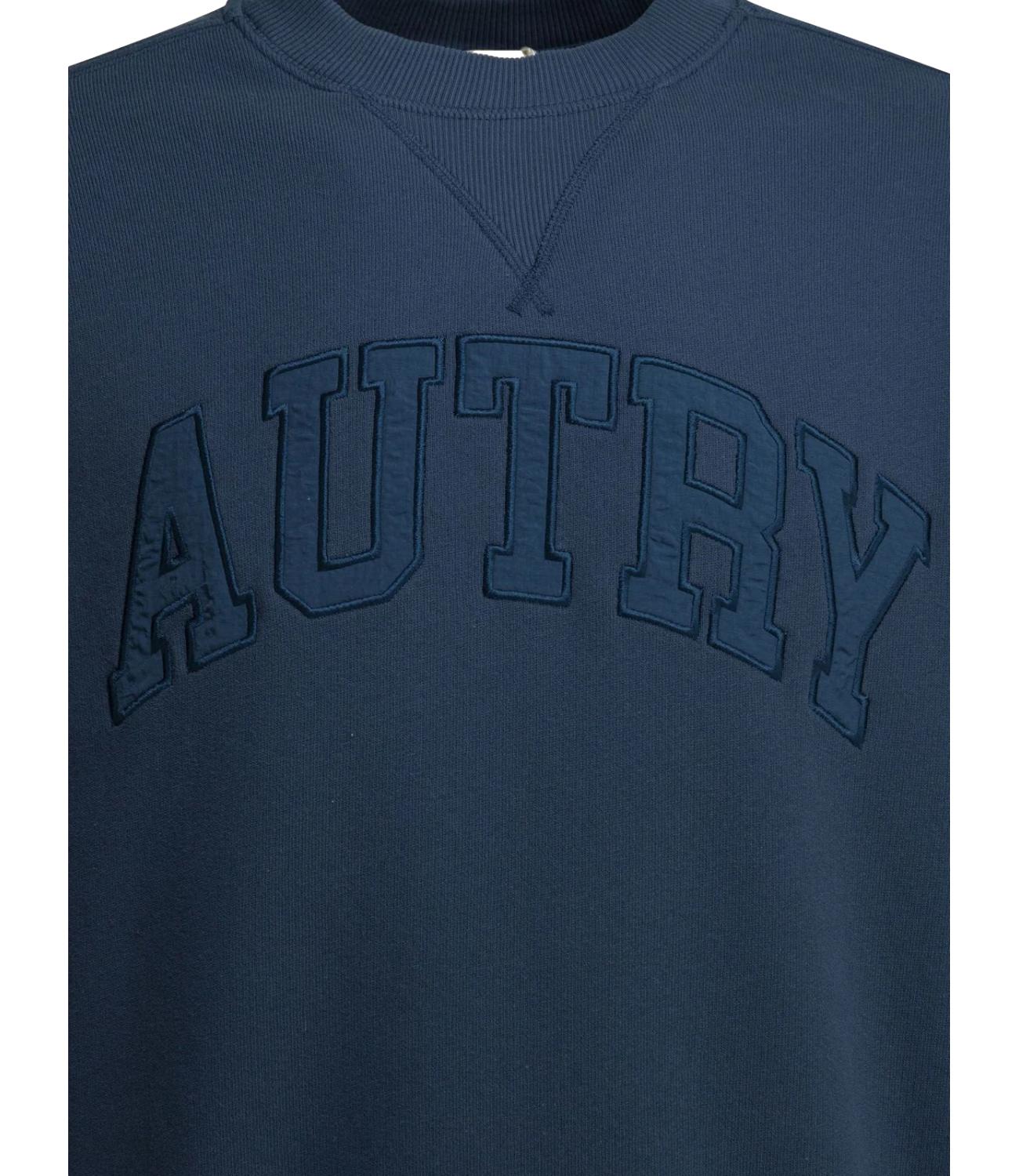 Felpa Autry girocollo blu