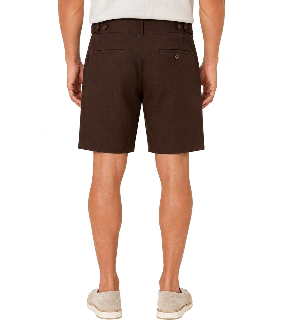 Berwich Bermuda da Uomo - Brown - Pu19retrogurkhashortvb101