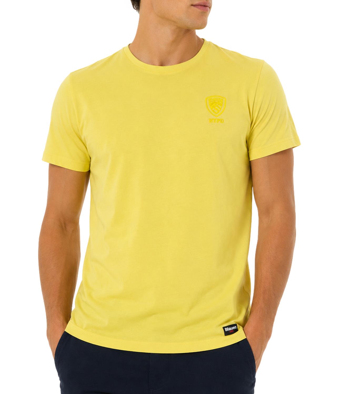 Blauer T-Shirt da Uomo - Giallo - 26sbluh02302-007439