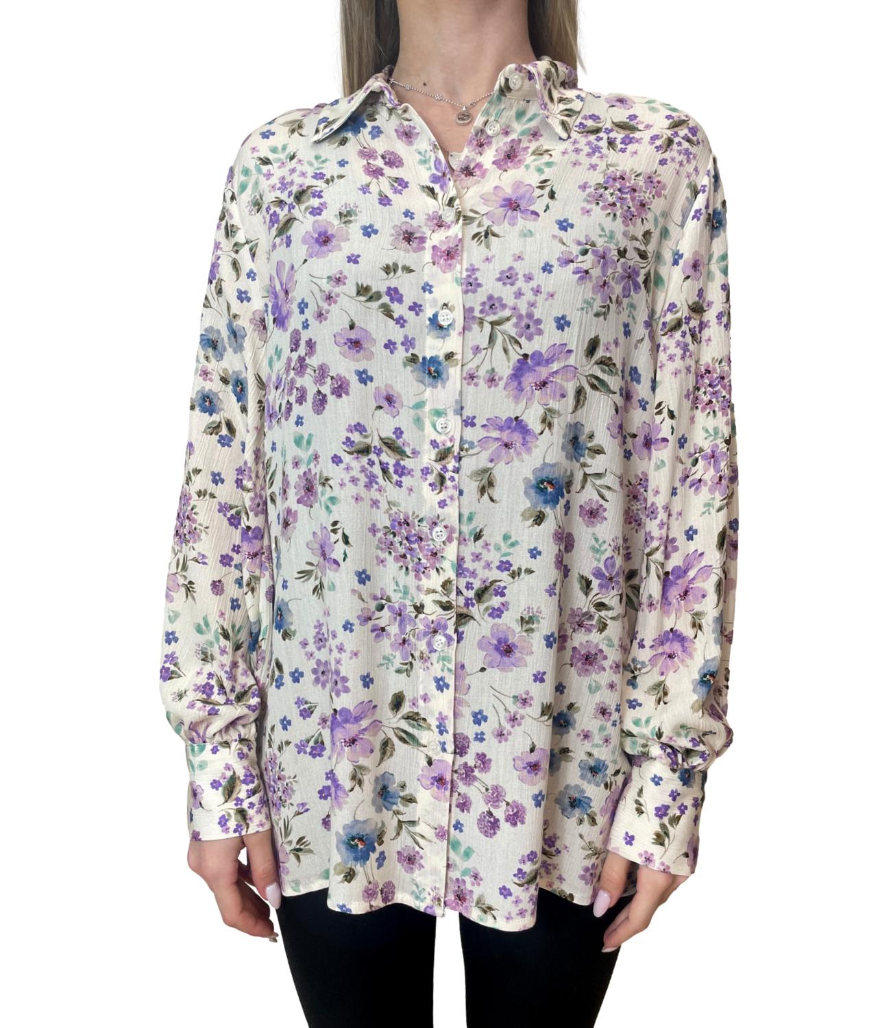 Dixie Camicia Multicolor Floreale Donna