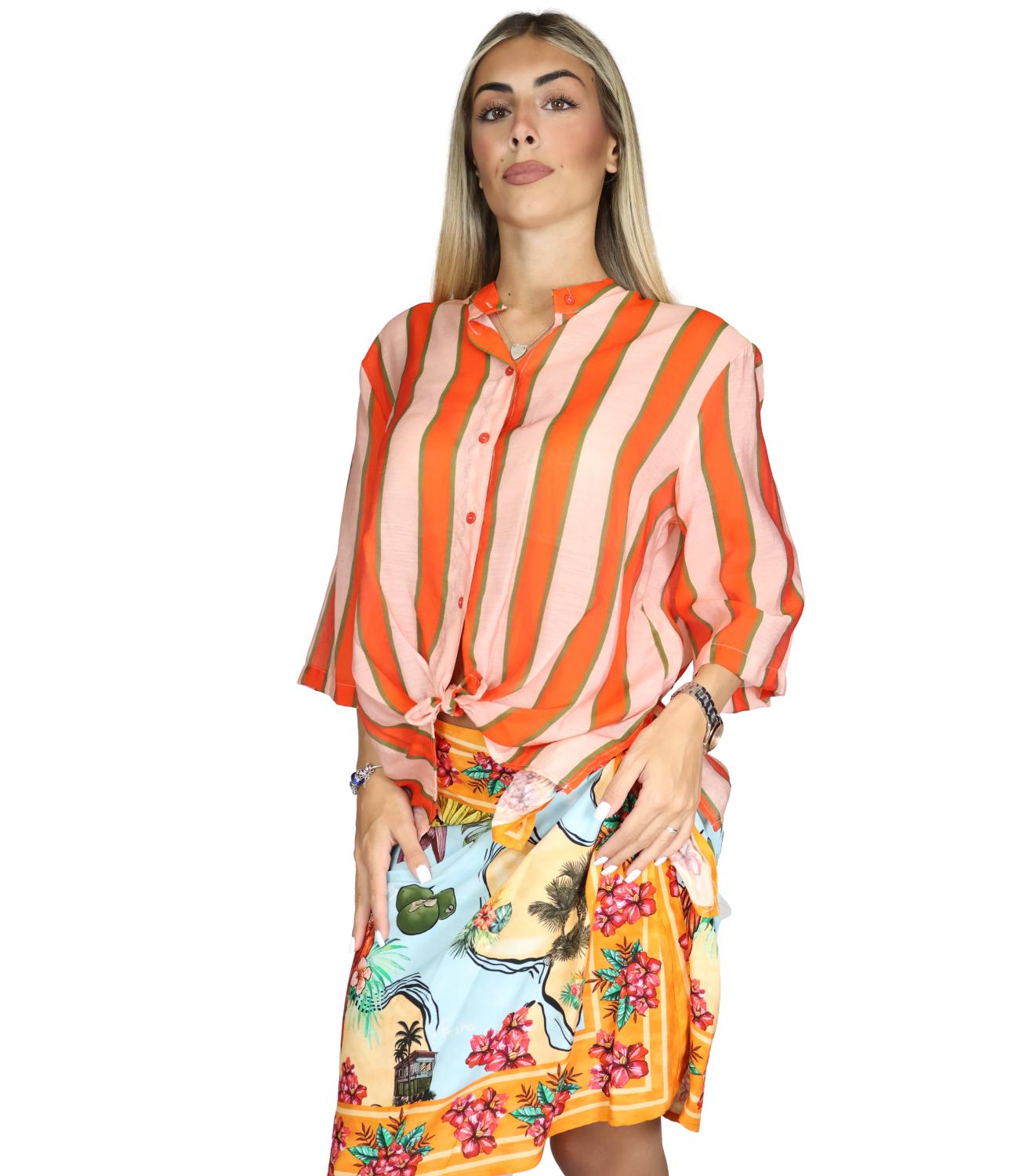 Dixie Camicia da Donna - Arancio - Cfrn1jz