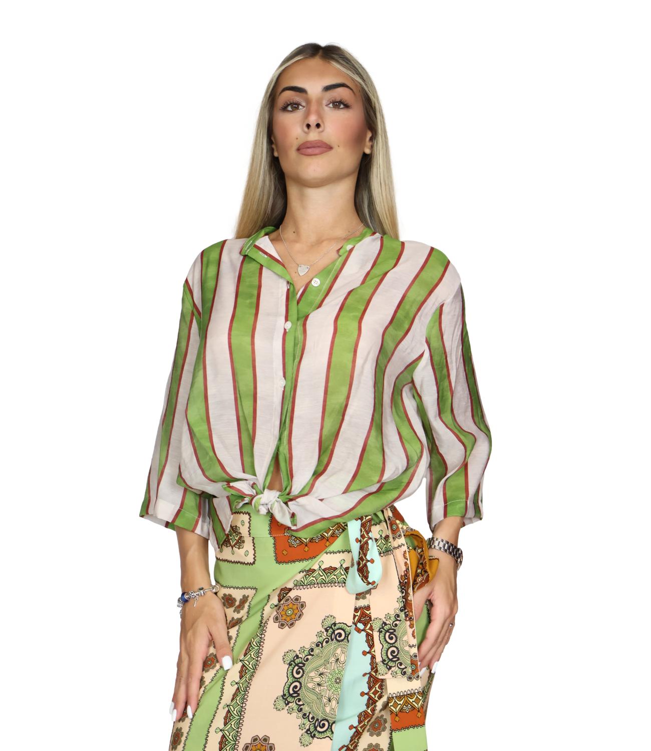 Dixie Camicia da Donna - Verde - Cfrn1jz