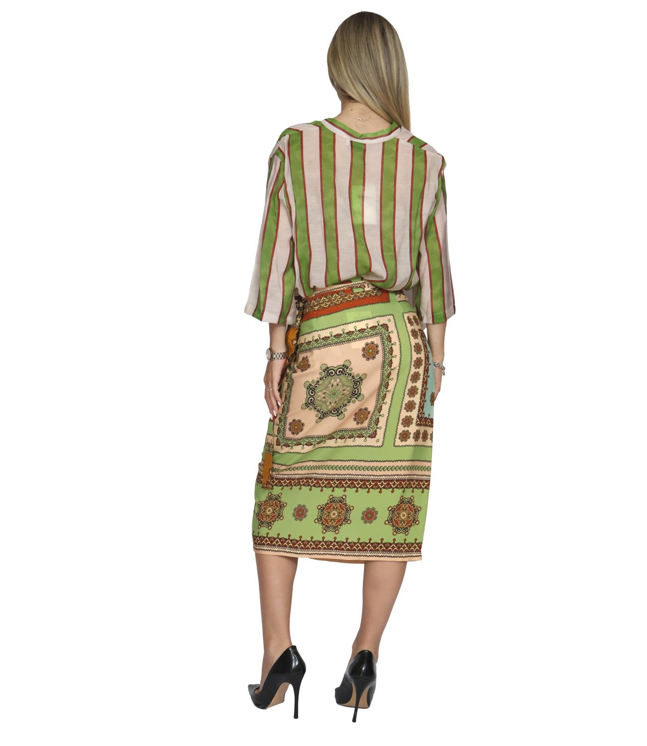 Dixie Camicia da Donna - Verde - Cfrn1jz