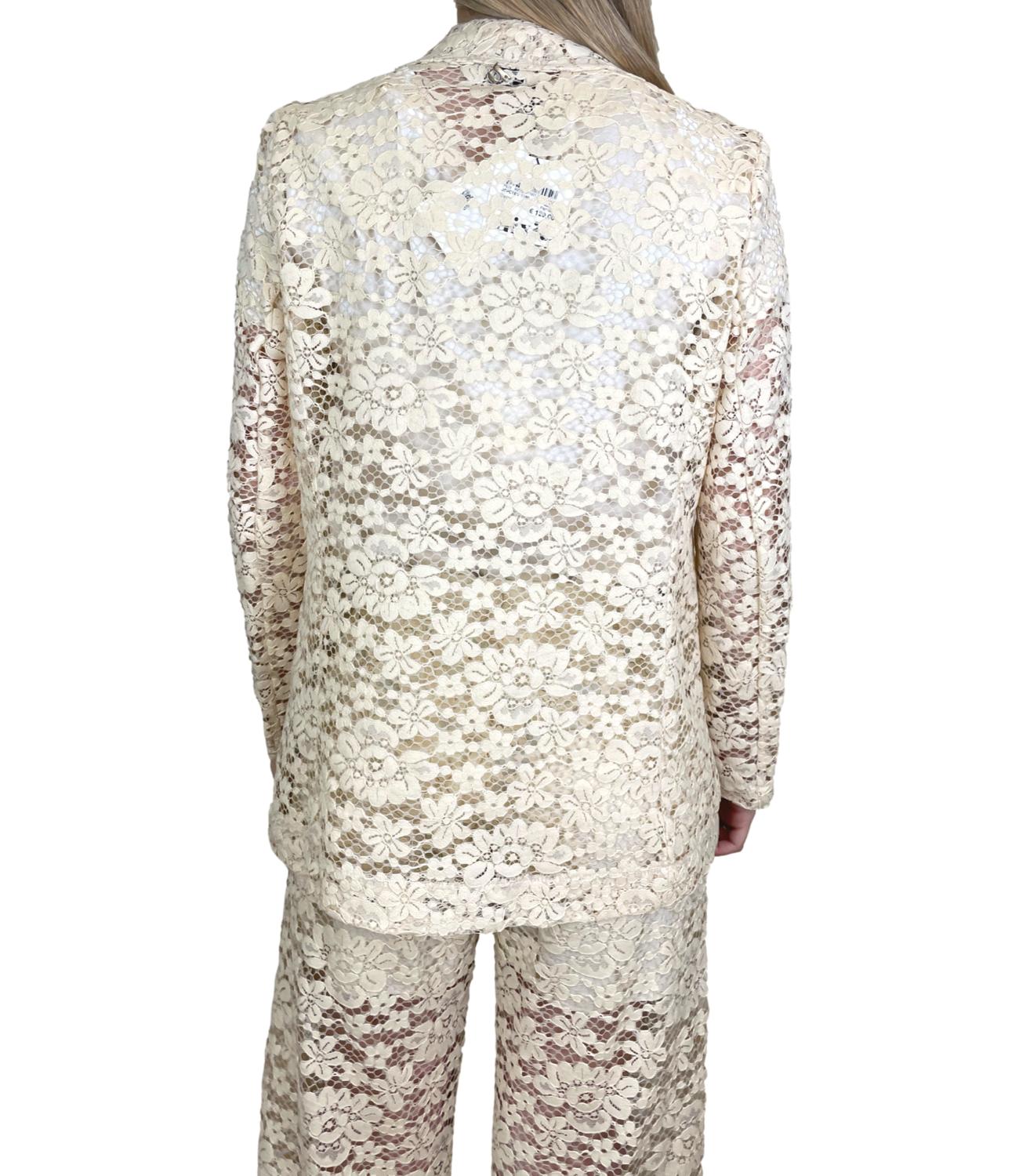 Dixie Giacca Pizzo Panna Donna