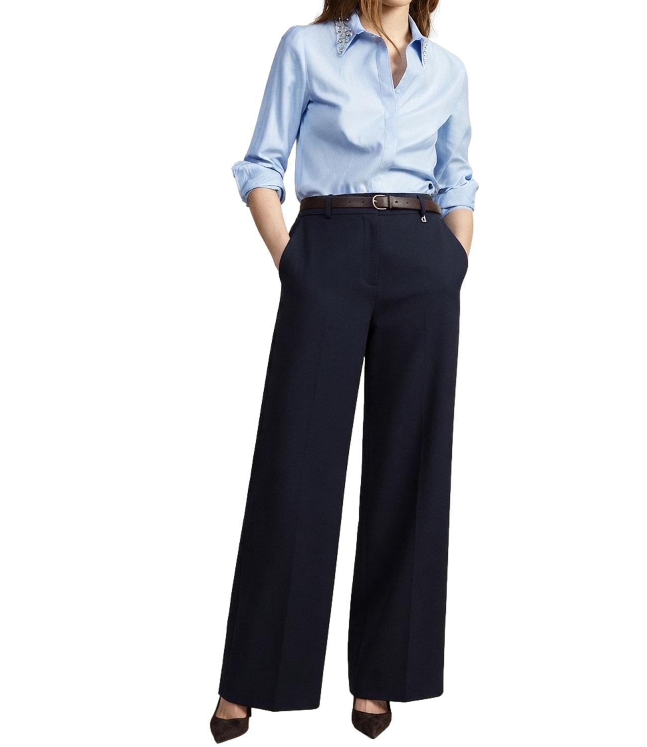 Dixie Pantalone Palazzo Blu Donna