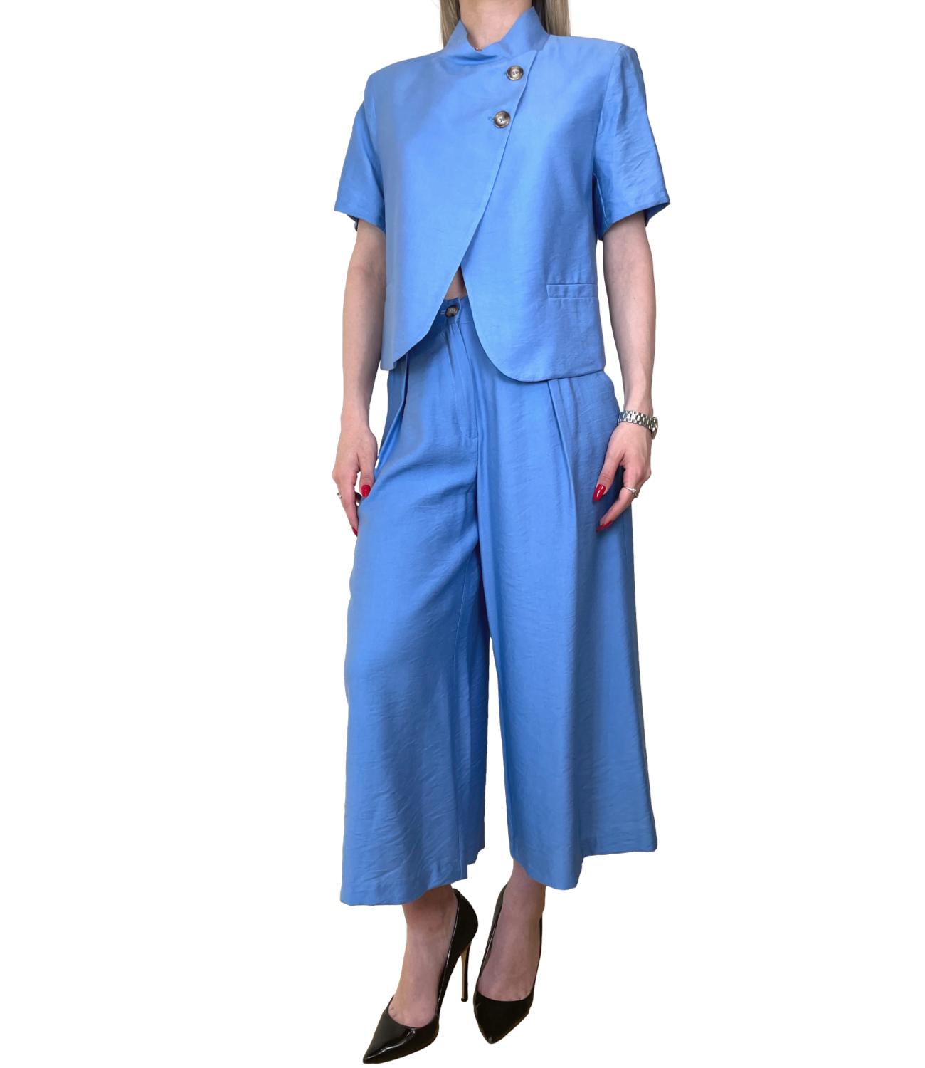 Dixie Pantalone Celeste Donna