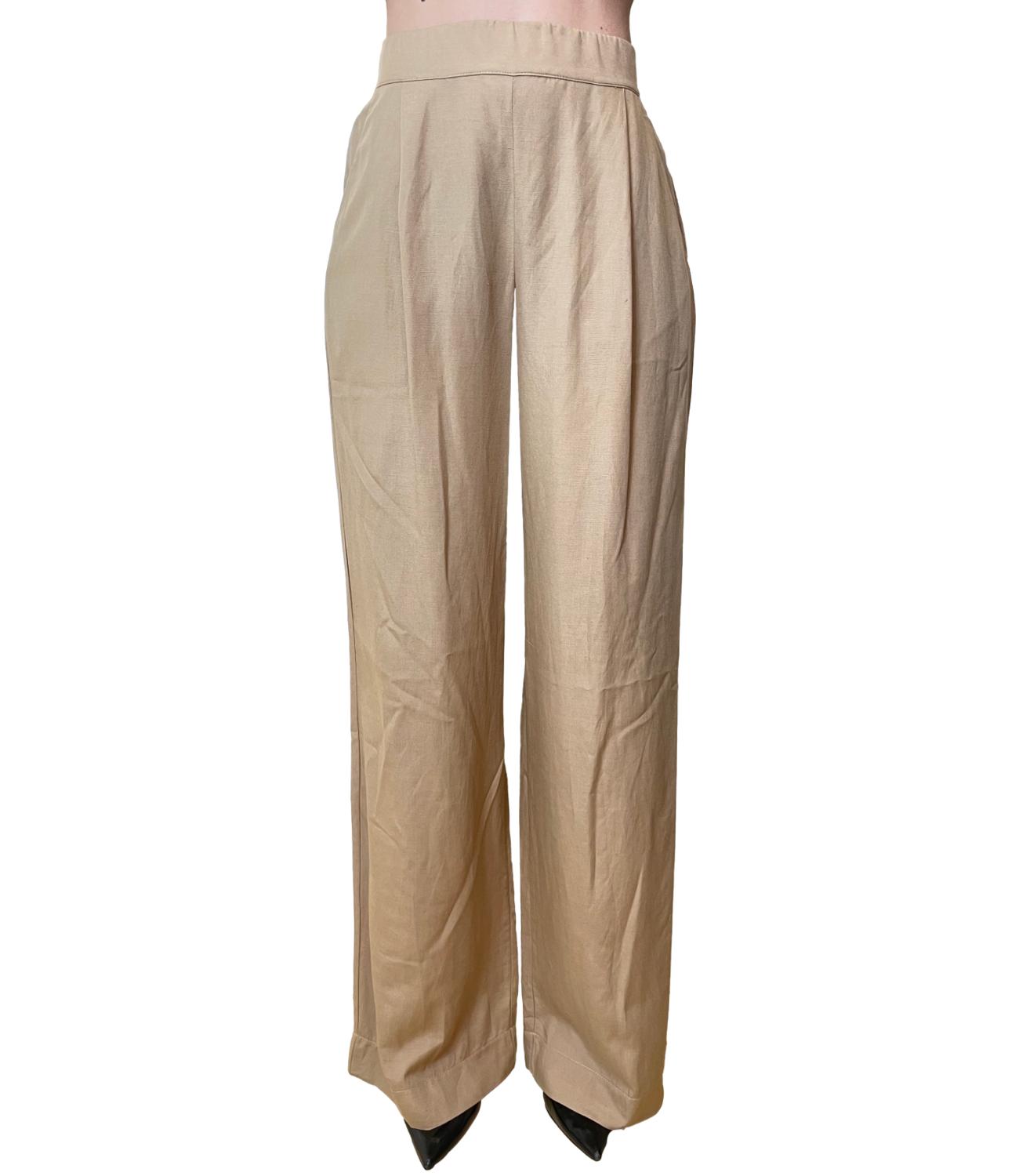 Dixie Pantalone Camel Donna