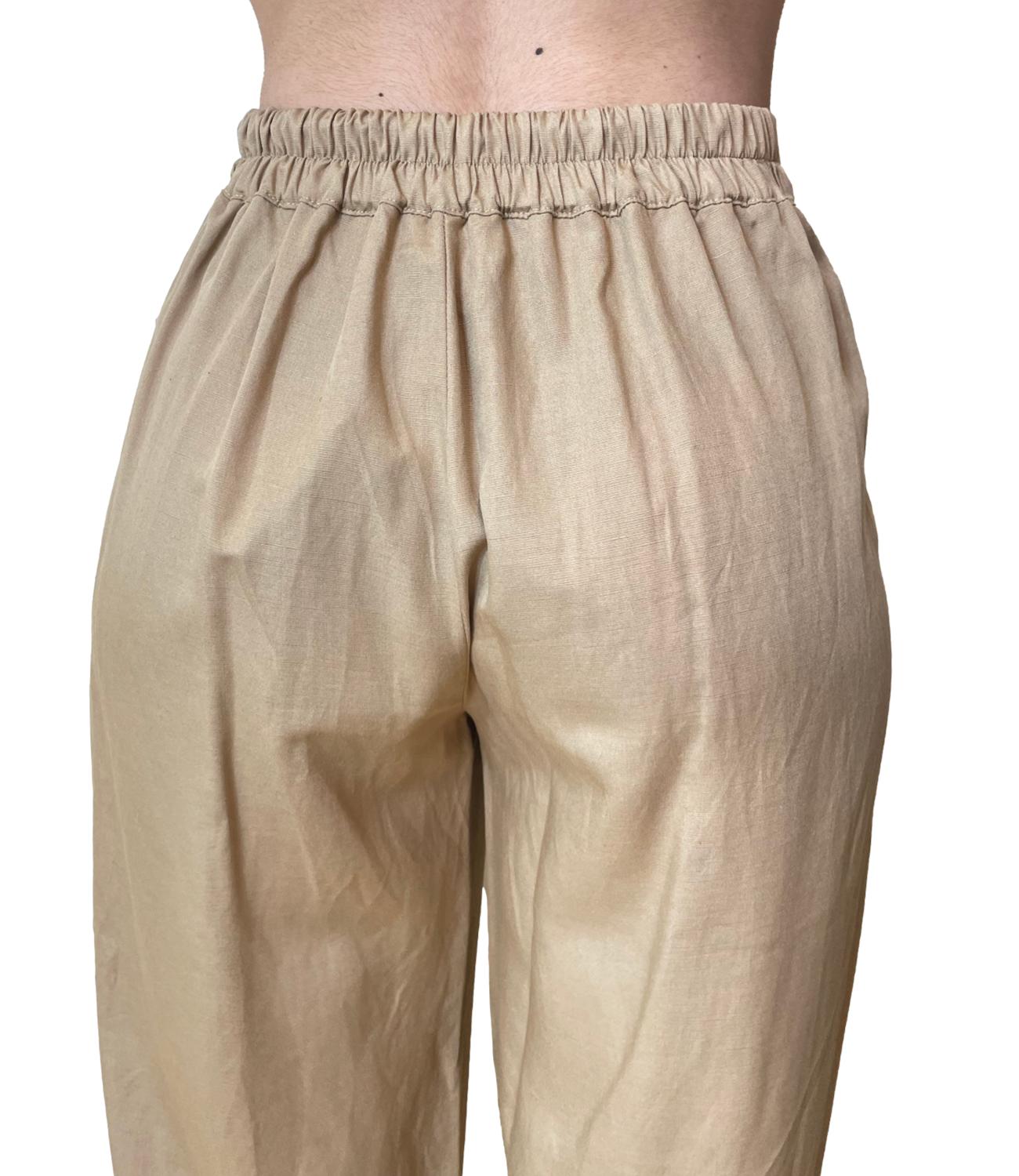 Dixie Pantalone Camel Donna