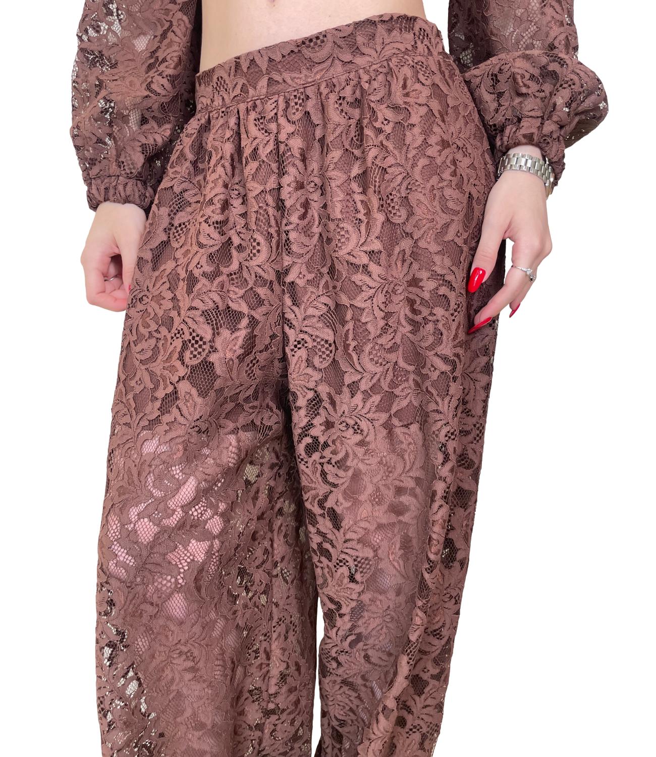 Dixie Pantalone Pizzo Moro Donna