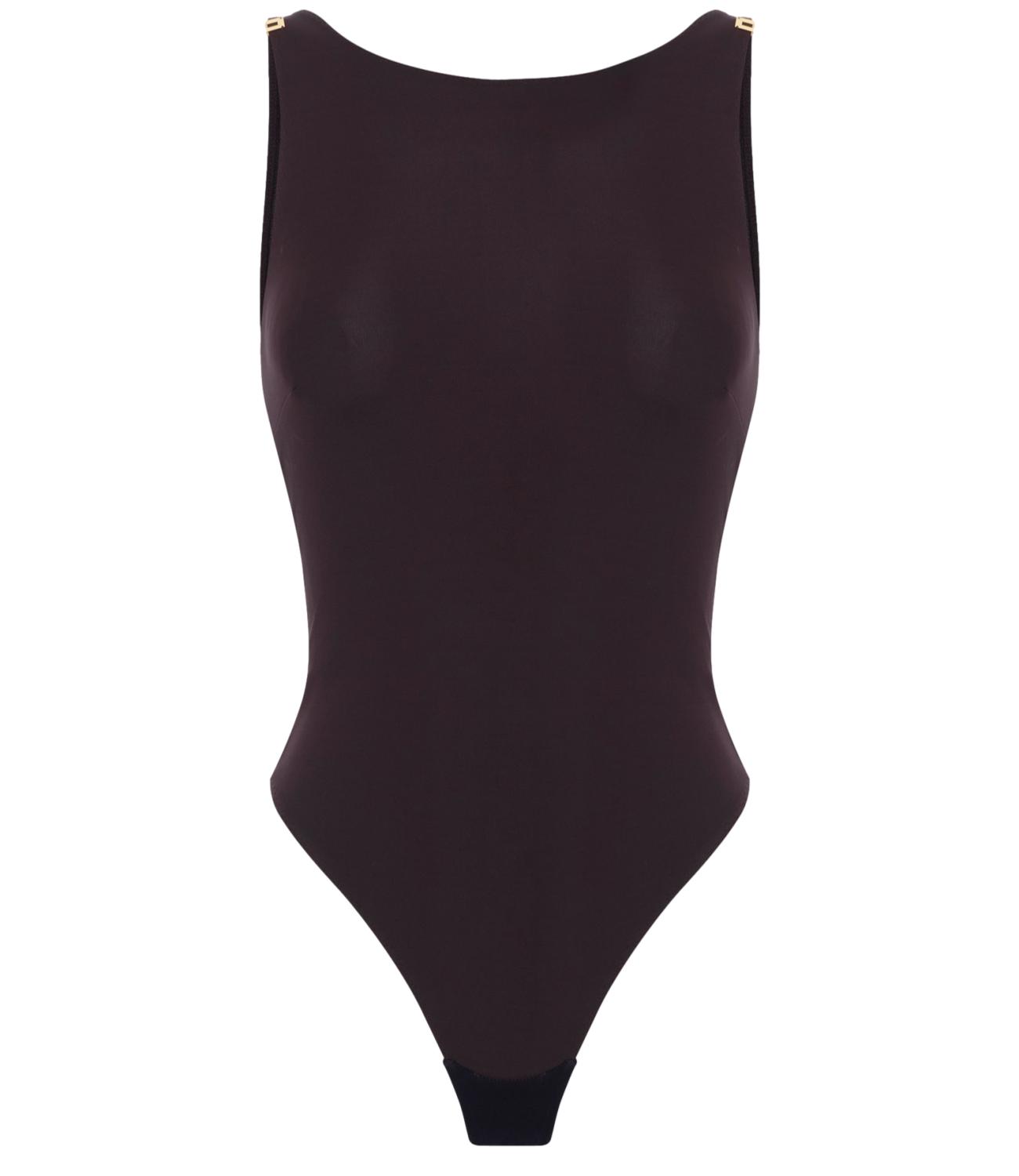 Body marrone donna