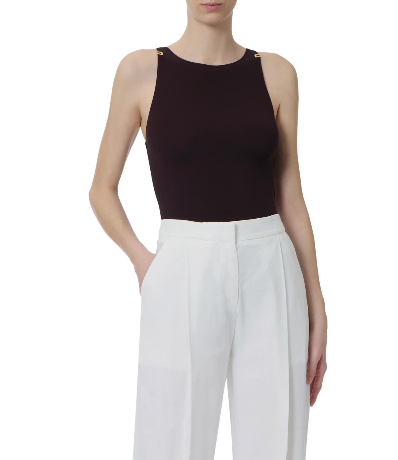 Body marrone donna