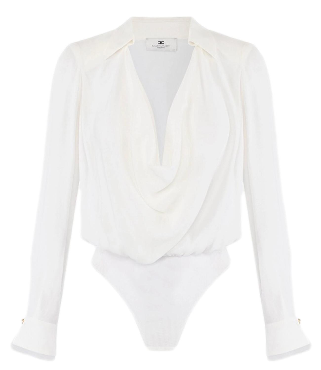 EF Camicia a body avorio donna