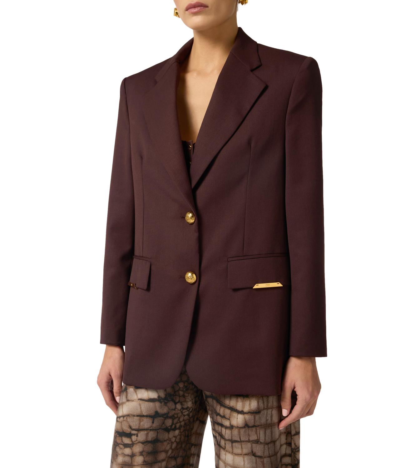 Elisabetta Franchi Giacca Cacao Donna