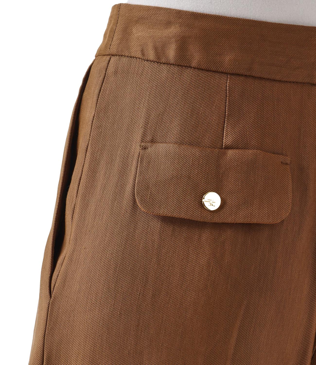 Elisabetta Franchi Pantalone da Donna - Cuoio