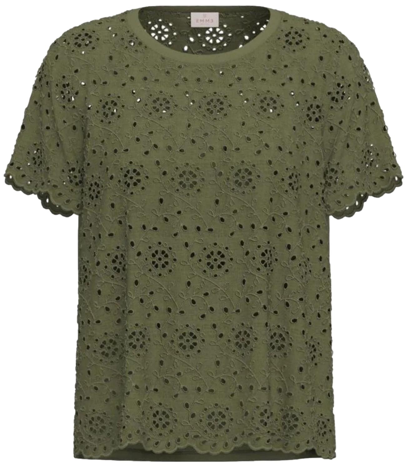 Emme Marella T-shirt Emmveletta Verde Militare Donna