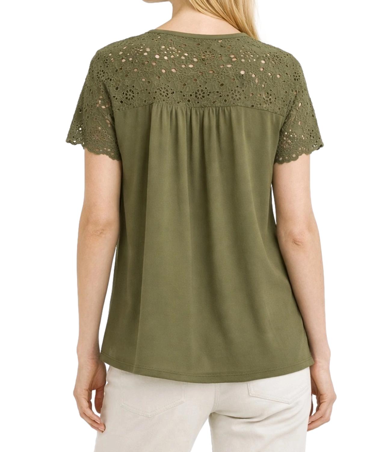 Emme Marella T-shirt Emmveletta Verde Militare Donna