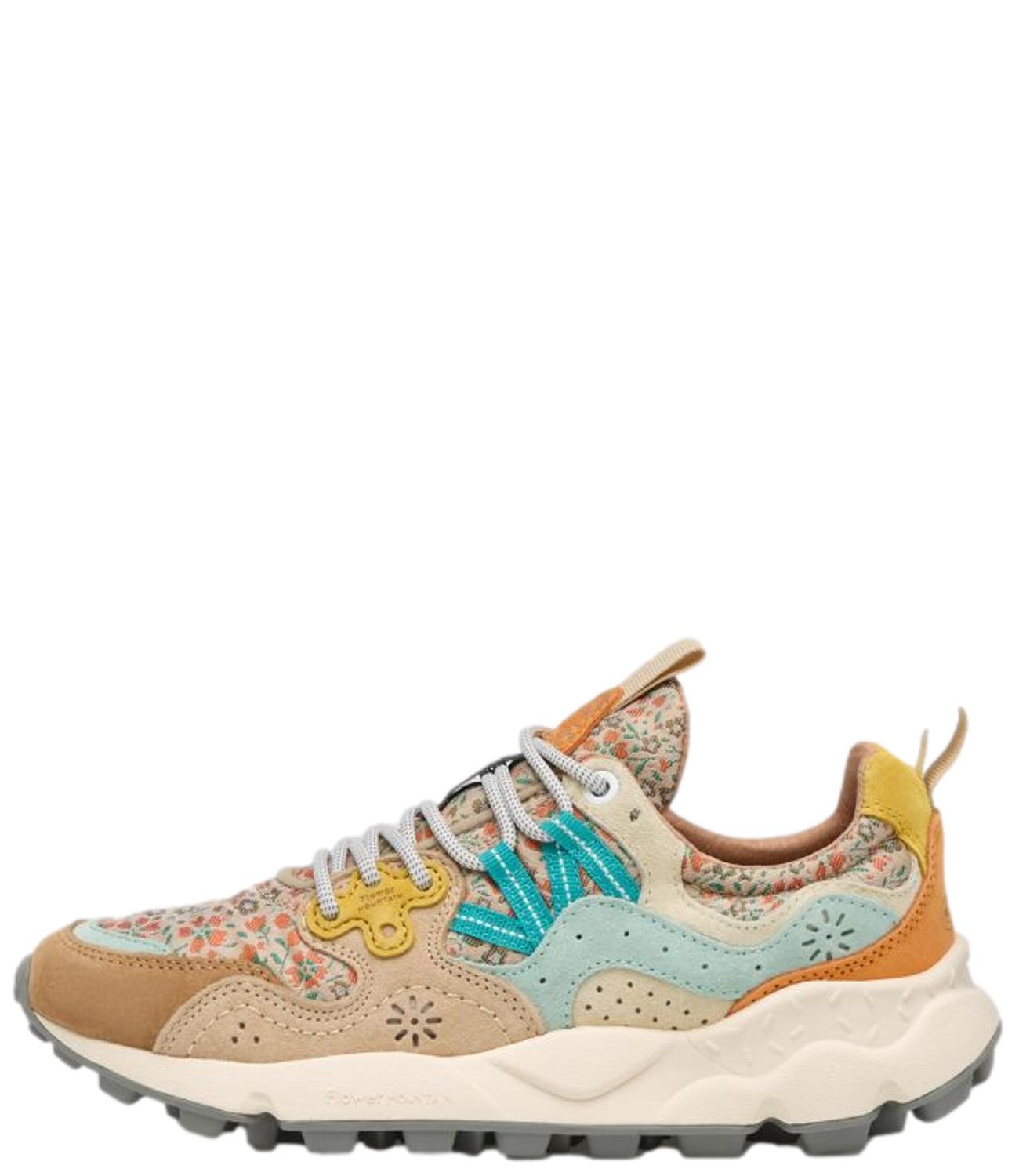 Flower Mountain Sneakers da Donna - ChestnuT-Light BluE-Orange - 001 2017817 67