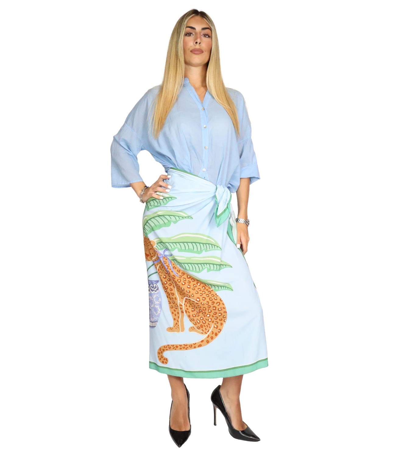 Have One Camicia da Donna - Celeste - CfL-Q387