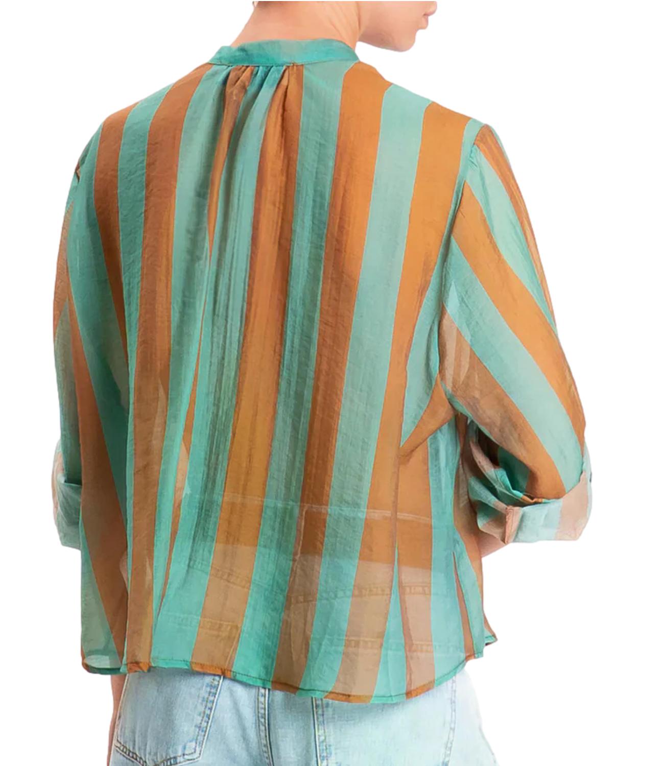 Have One Camicia da Donna - Riga Tabacco - CvS-Q422