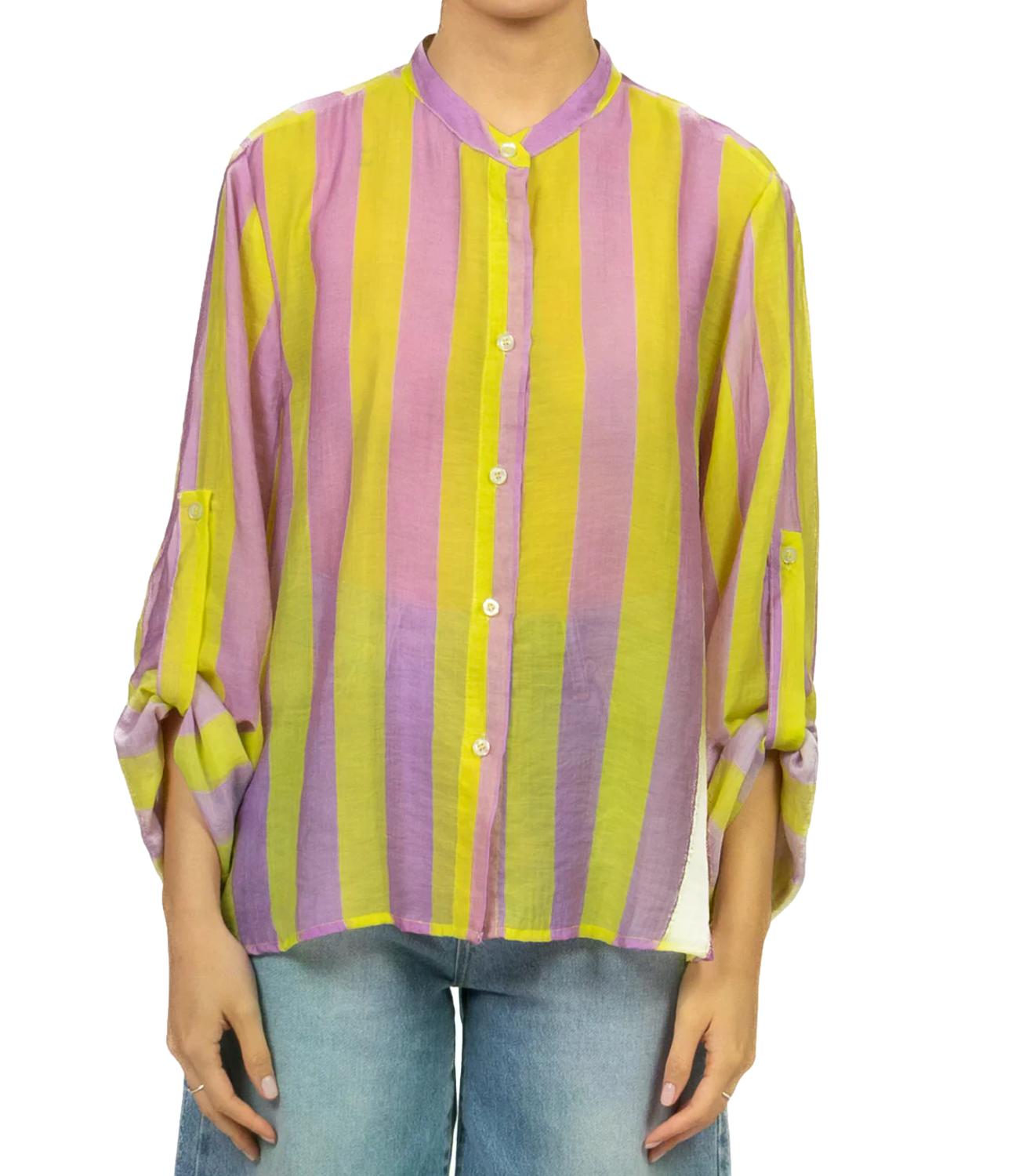 Have One Camicia da Donna - Riga Lilla/lime - CvS-Q422