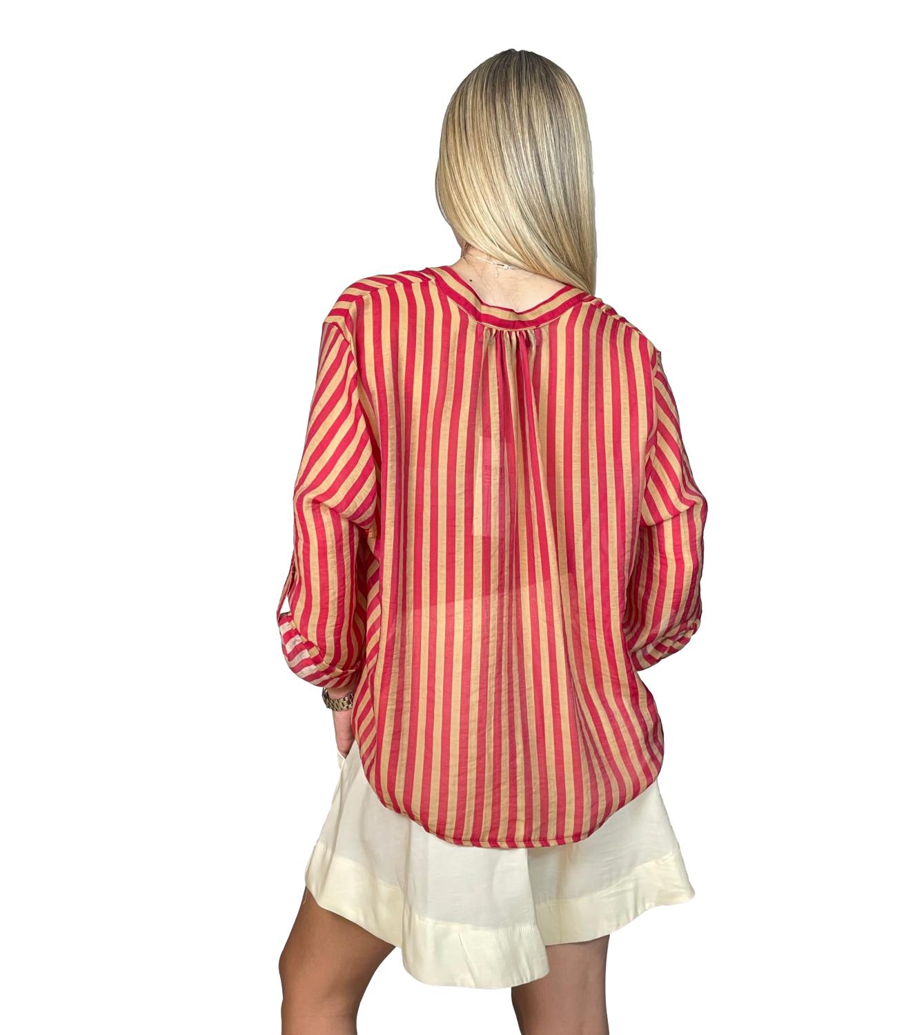 Have One Camicia da Donna - Riga India/sabbia - CvS-Q423