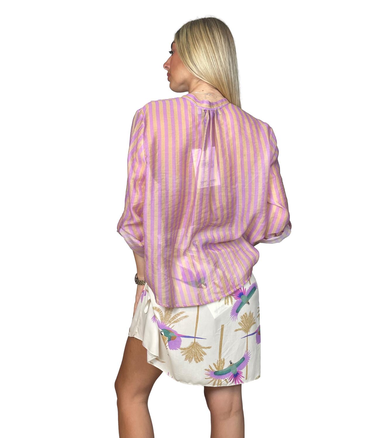 Have One Camicia da Donna - Riga Lilla/beige - CvS-Q423