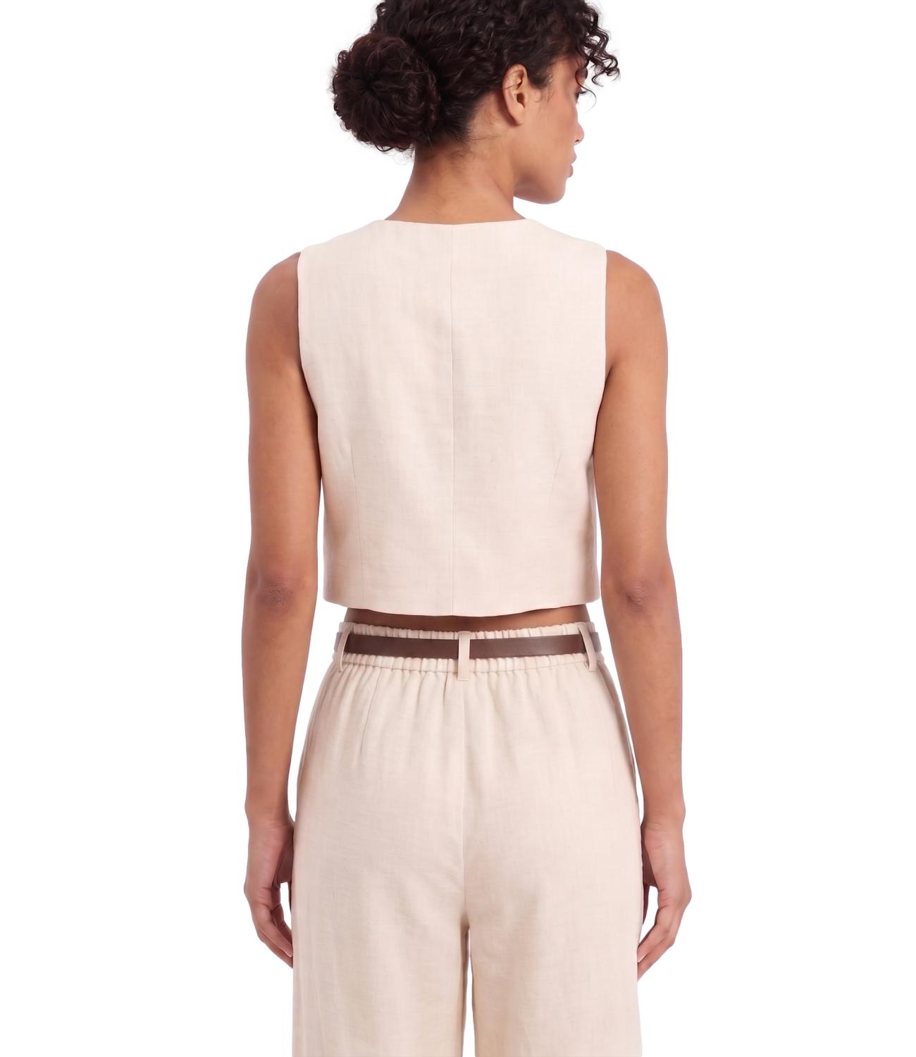 Have One Gilet da Donna - Beige - LiA-Q044
