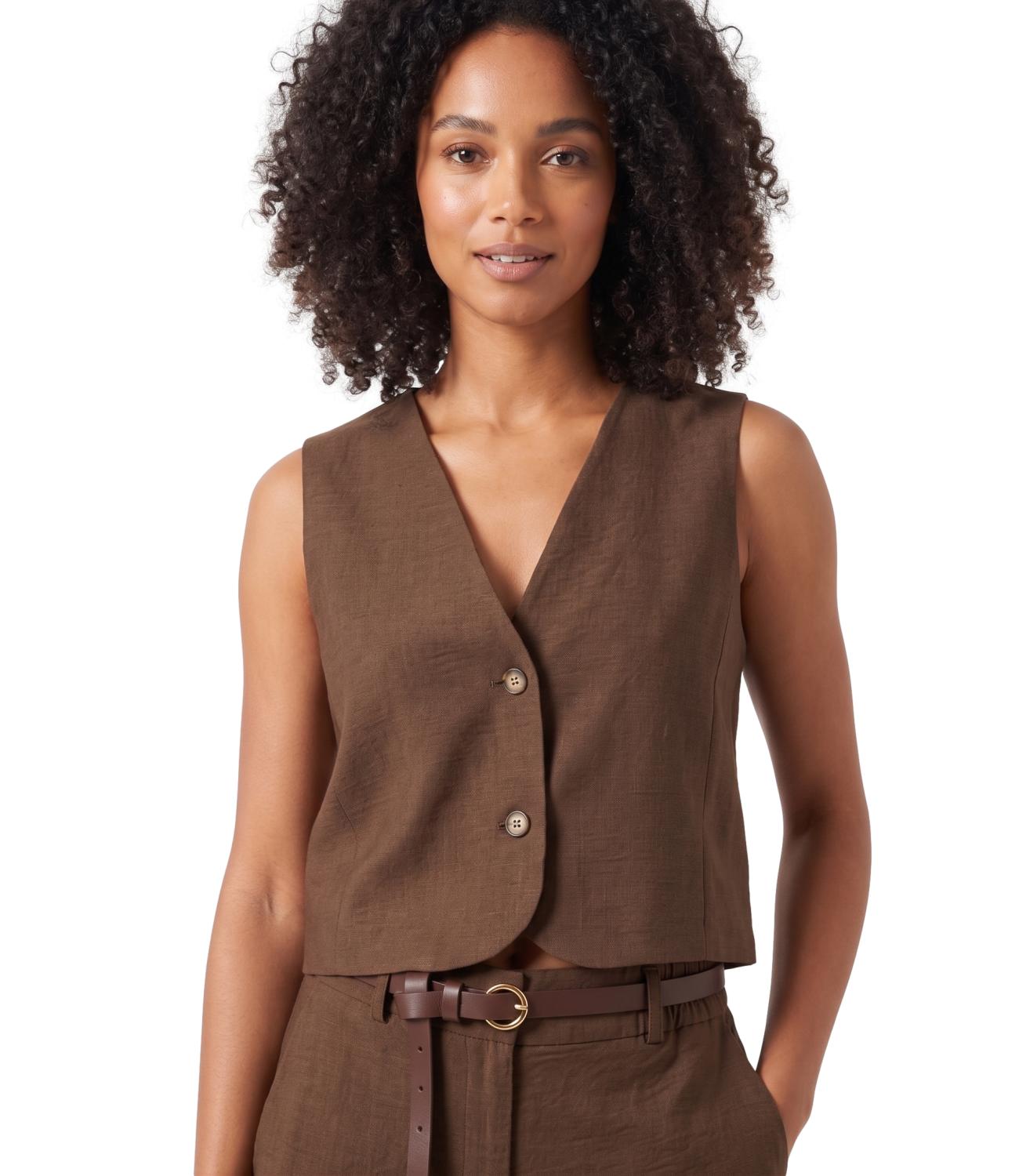 Philia Loft Camicia da Donna - Panna - D02n1051