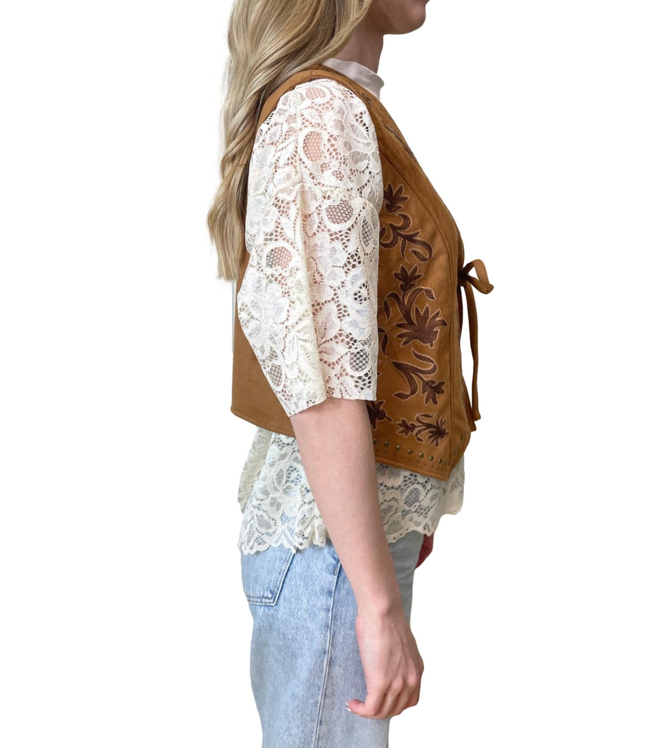 Have One Gilet Camel Donna