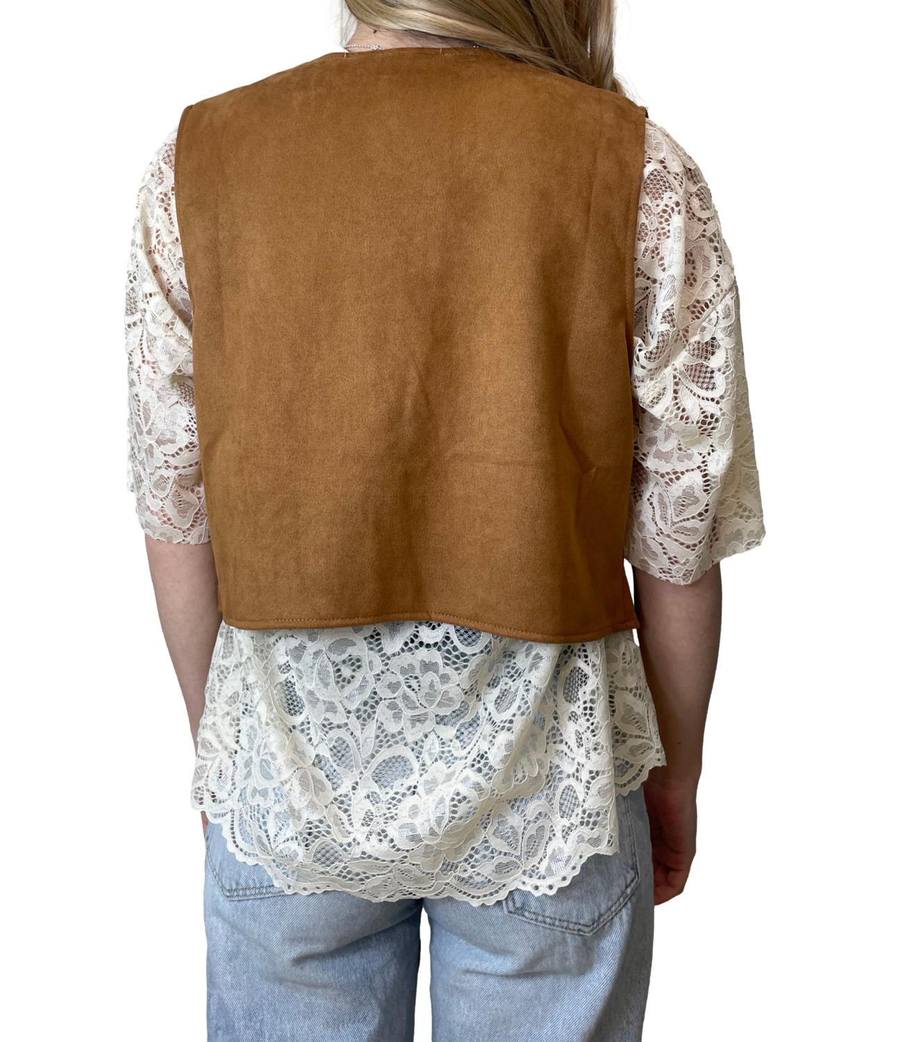 Have One Gilet Camel Donna