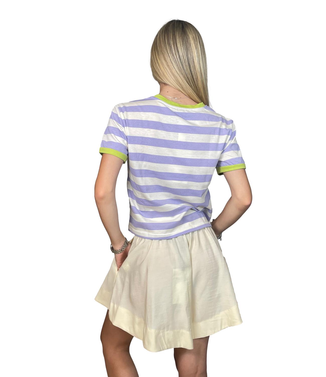 Have One T-Shirt da Donna - Latte/lilla - TsH-Q247