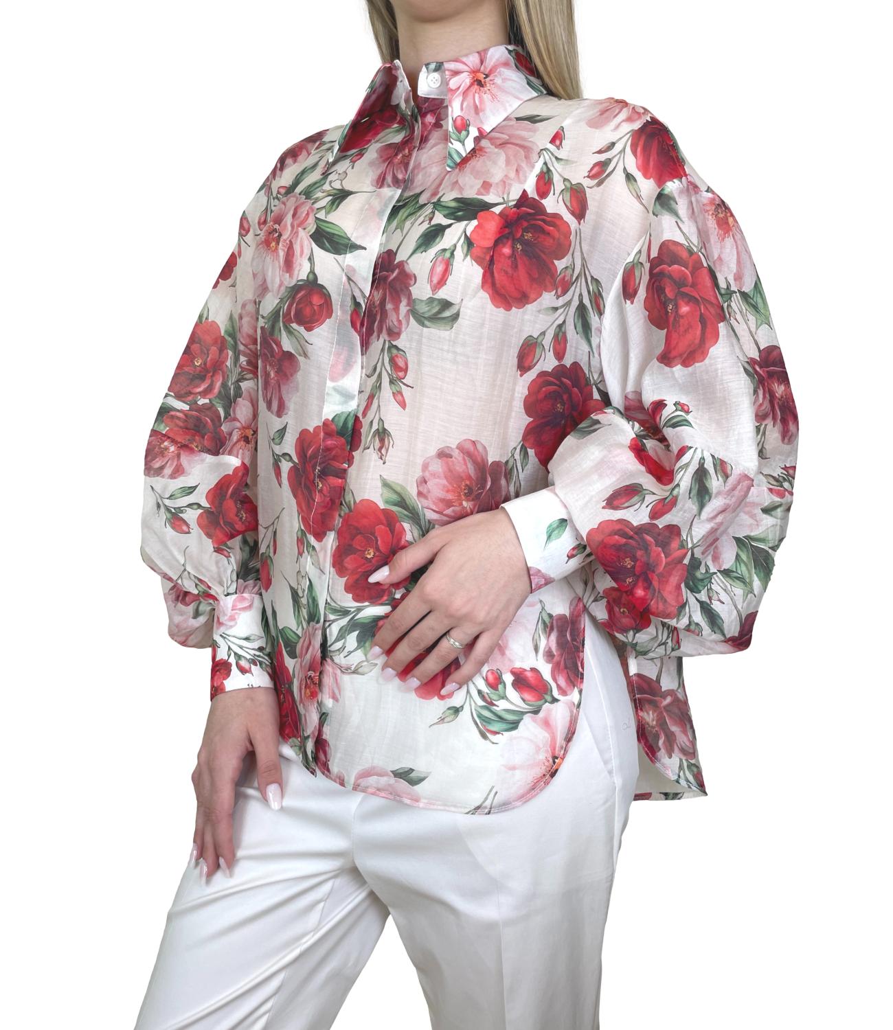Imperial Camicia Panna/Rosso Donna