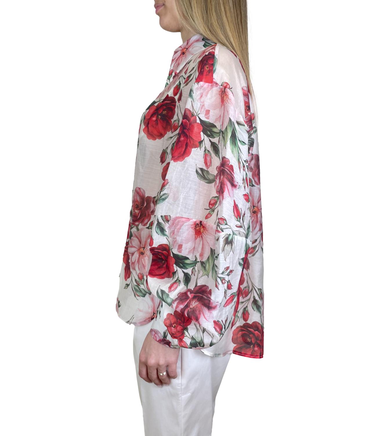 Imperial Camicia Panna/Rosso Donna