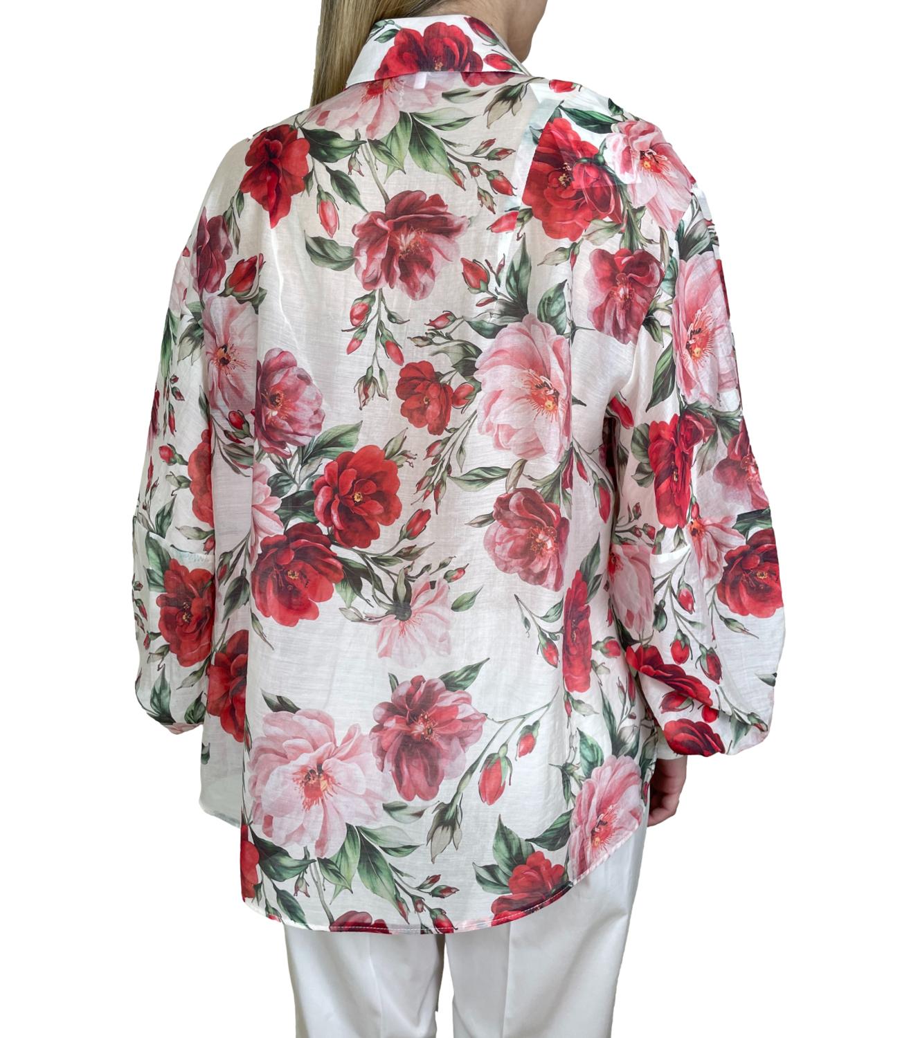 Imperial Camicia Panna/Rosso Donna