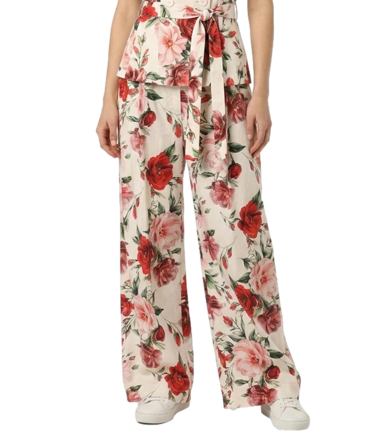 Imperial Pantalone da Donna - Panna/rosso - P9i3lwr