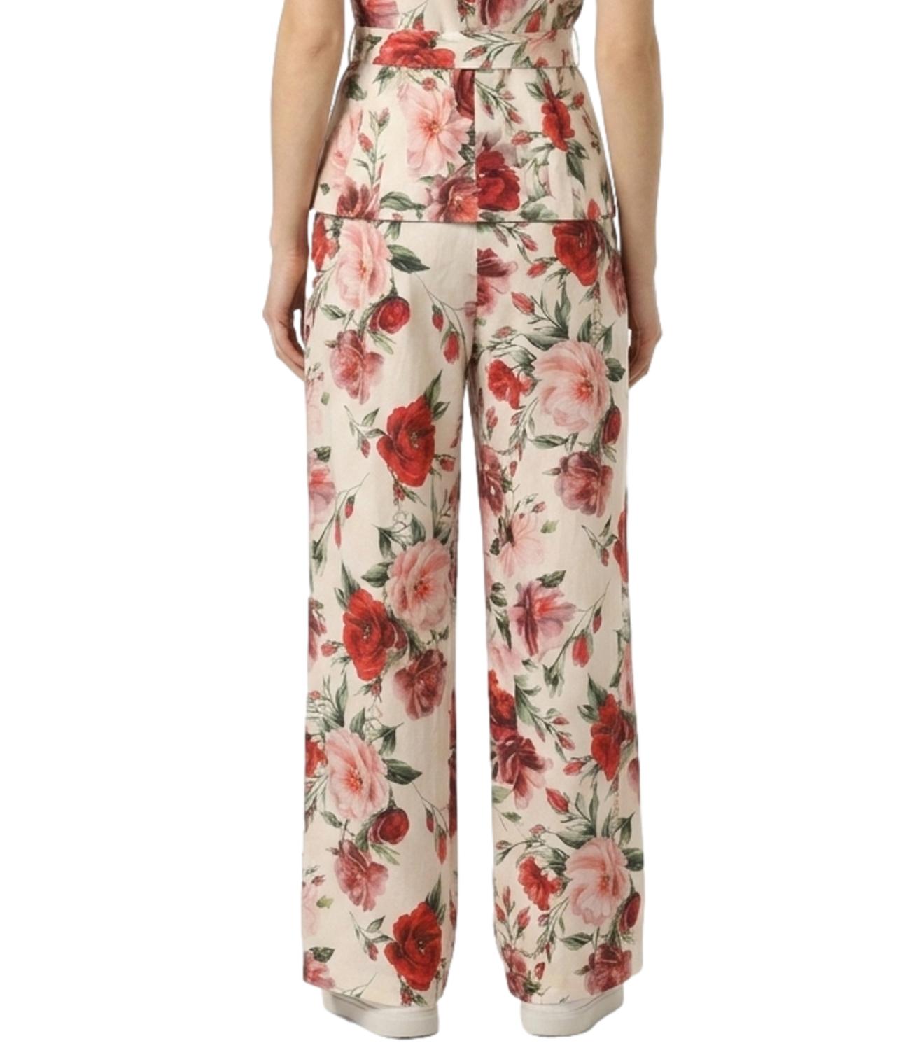 Imperial Pantalone da Donna - Panna/rosso - P9i3lwr
