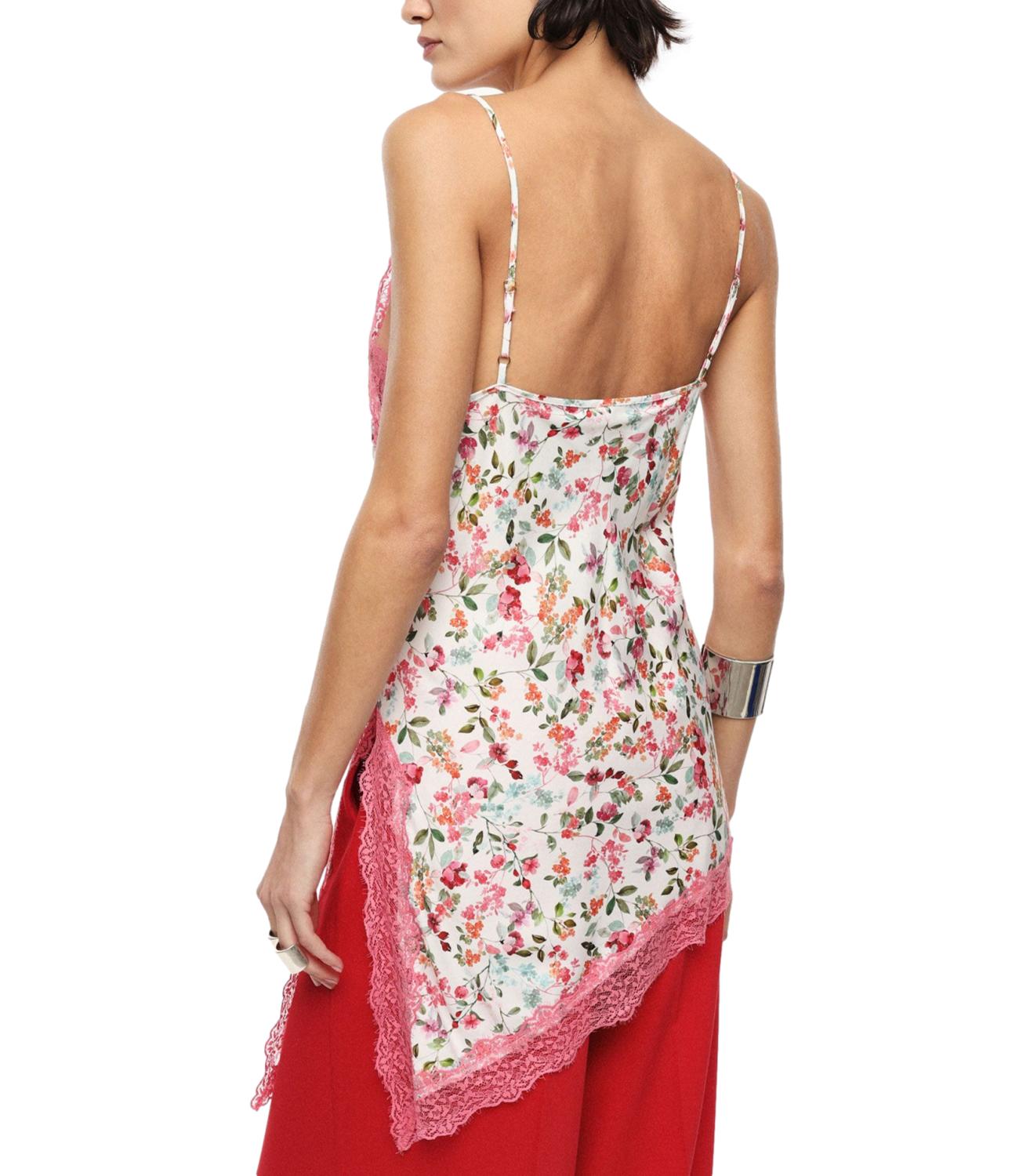 Imperial Canotta Panna/Rosa Floreale Donna