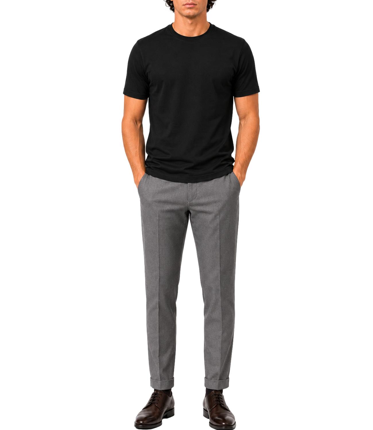 Kangra T-Shirt da Uomo - Nero - 3400 21