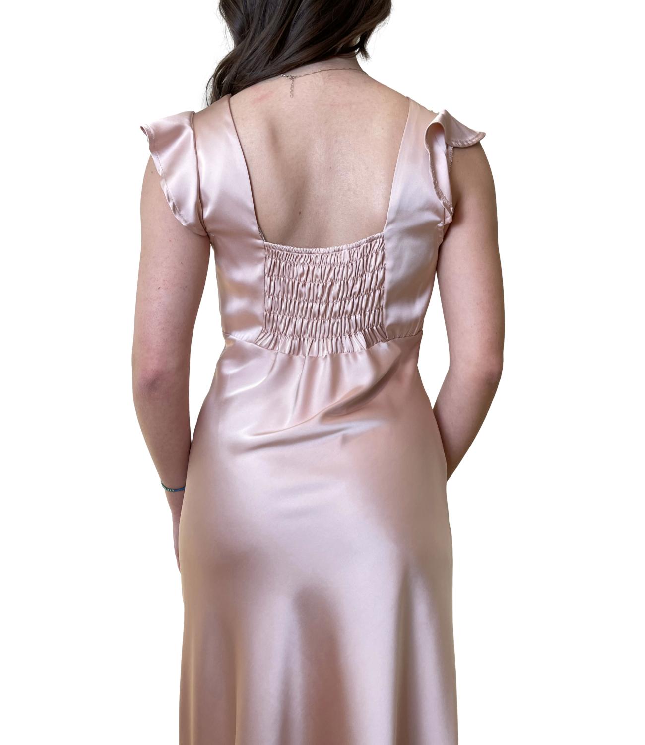 Kontatto Abito Satin Rosa Donna