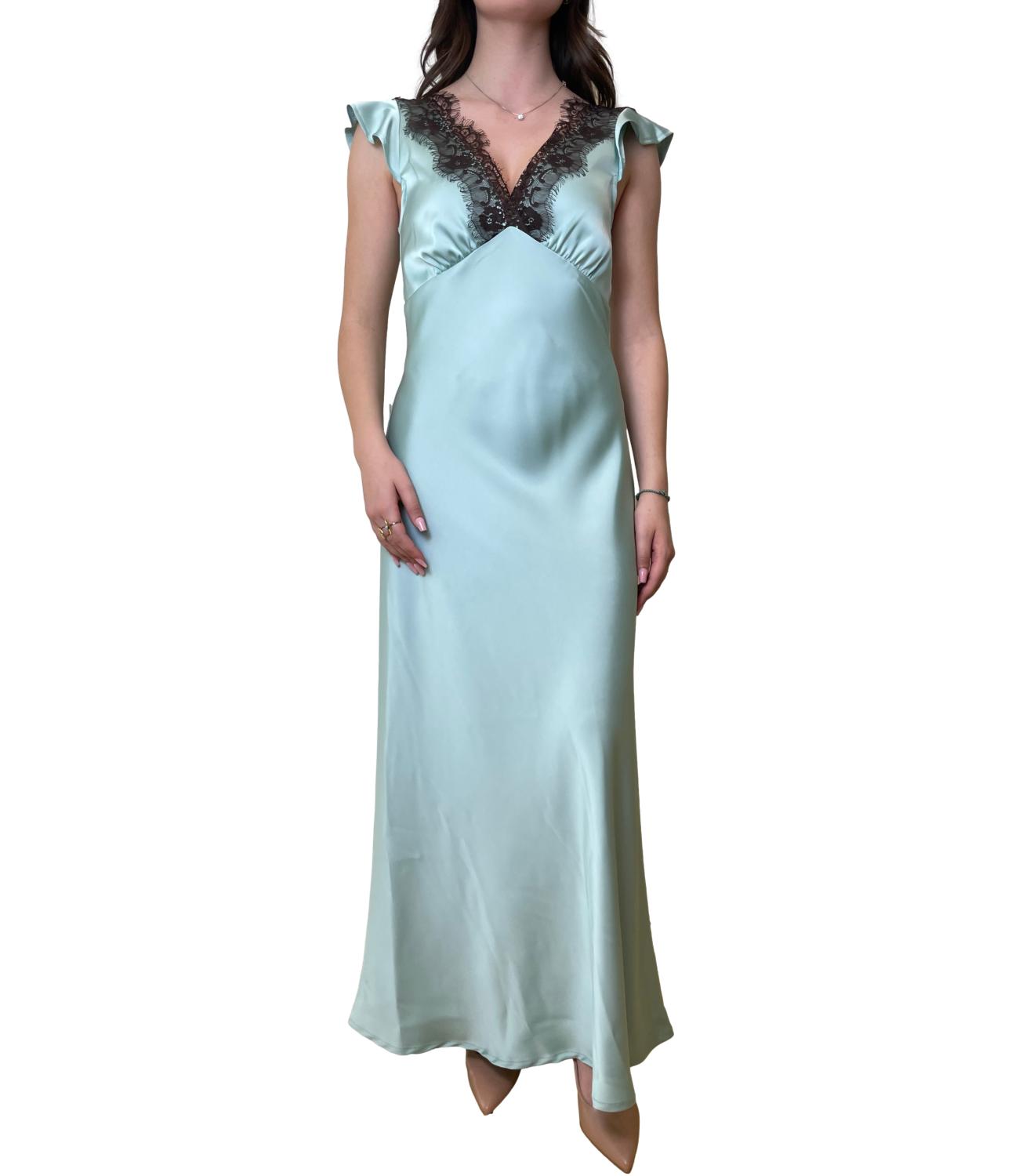 Kontatto Abito Satin Acqua Donna