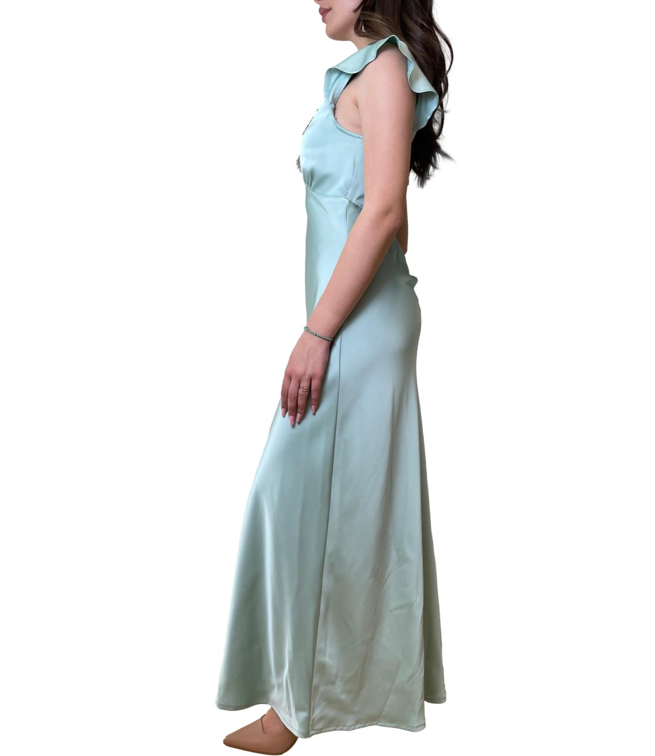 Kontatto Abito Satin Acqua Donna