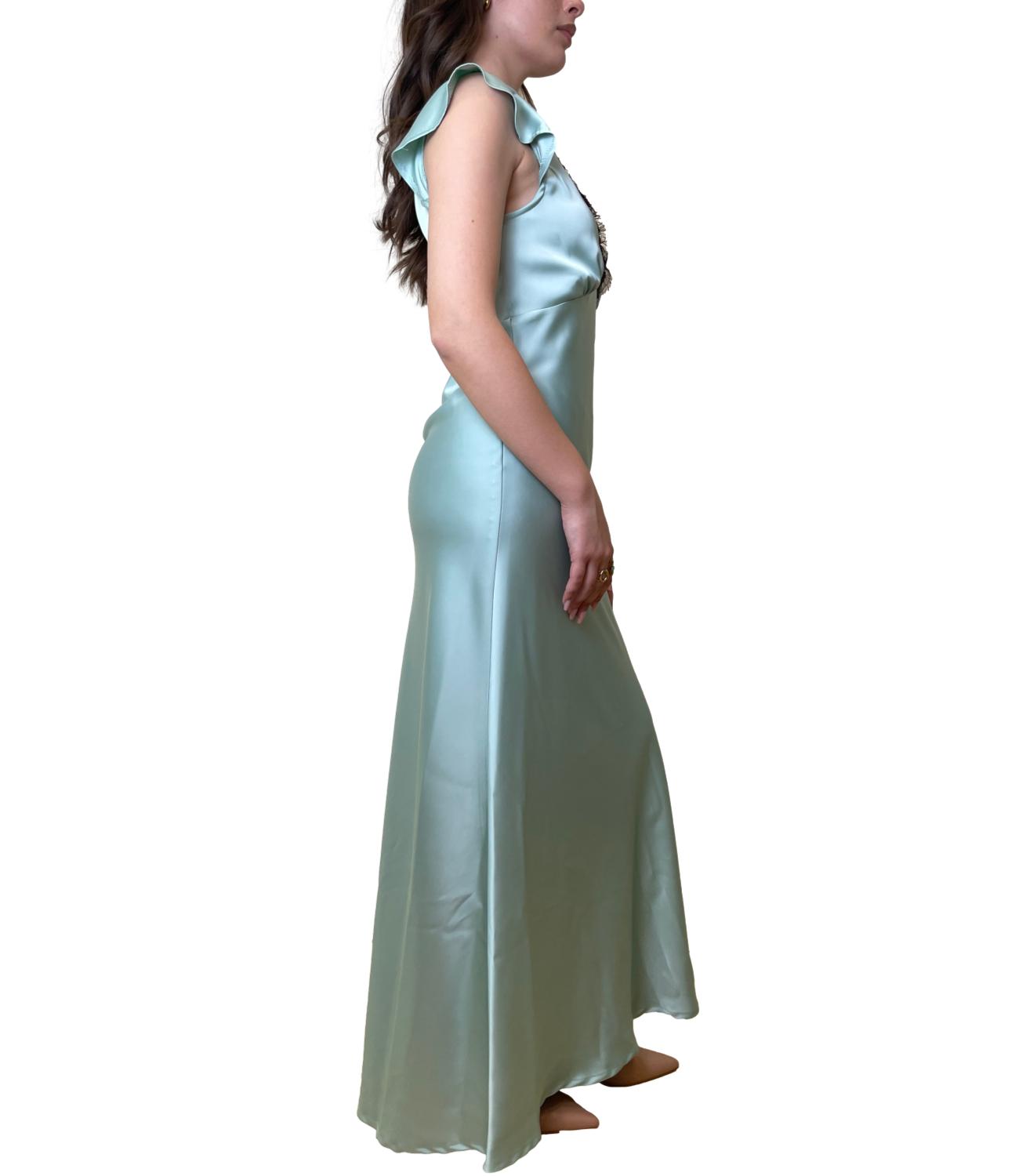 Kontatto Abito Satin Acqua Donna