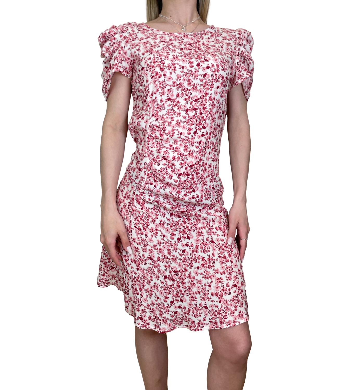 Kontatto Abito Corto Floreale Rosa Donna
