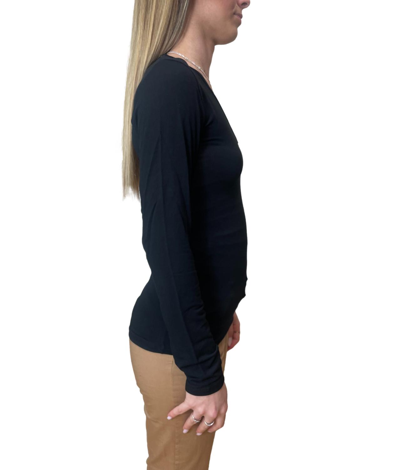 Kontatto Maglia Second Skin Nero Donna