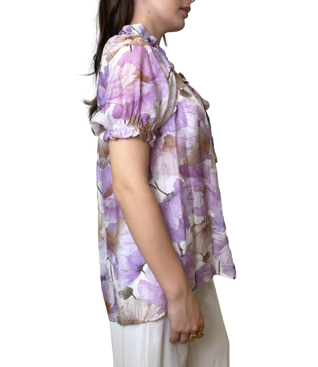 Kontatto Blusa Papavero Donna