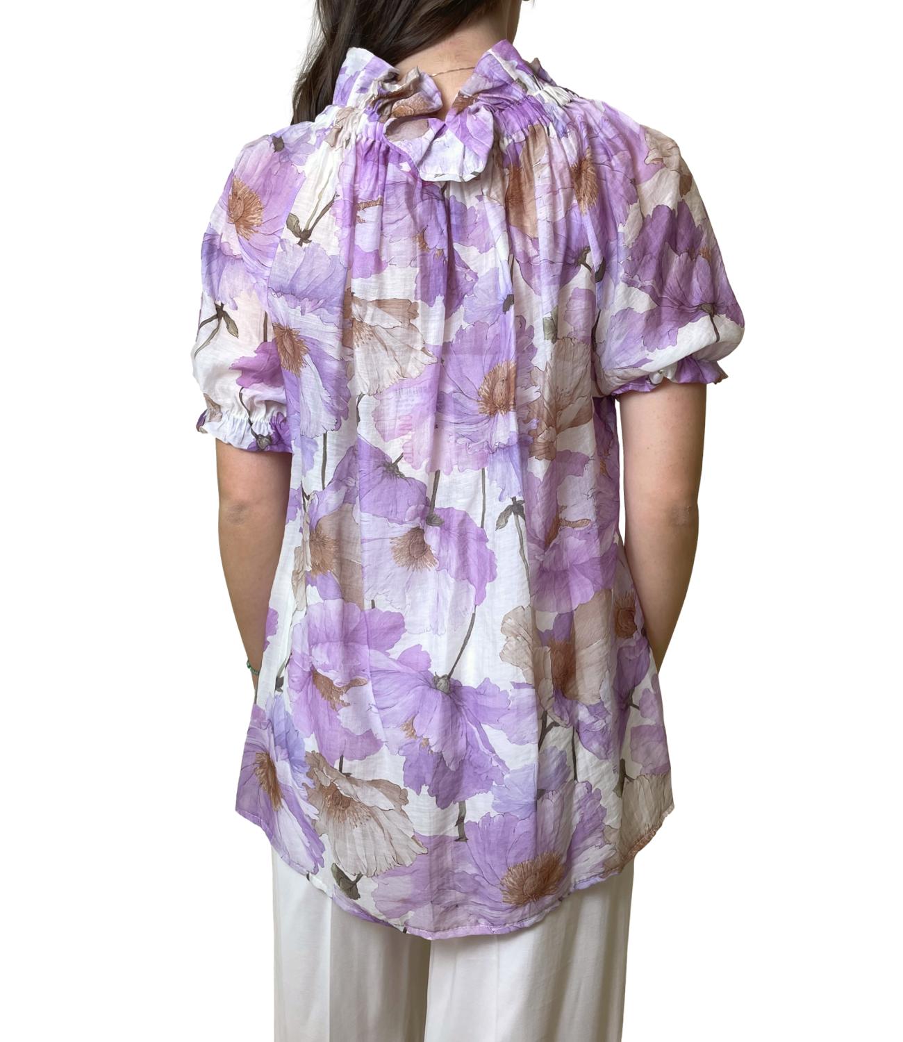 Kontatto Blusa Papavero Donna