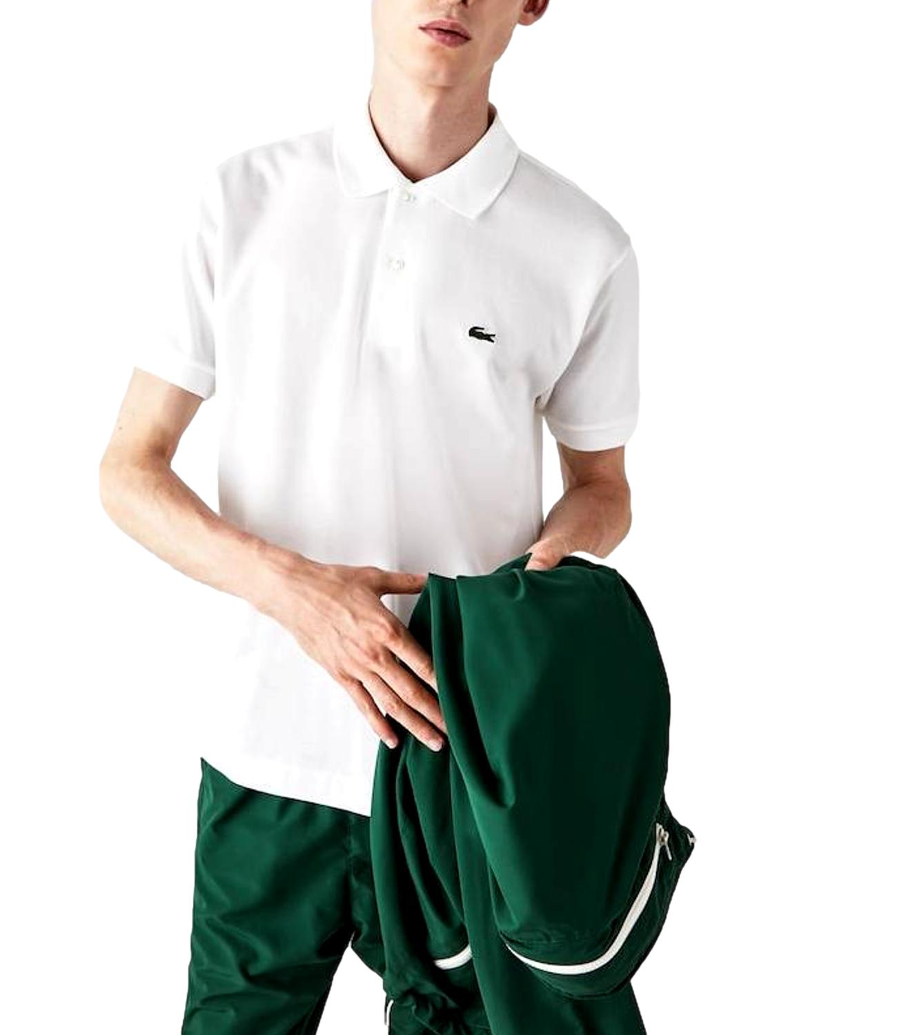 Polo mezza manica bianco ottico