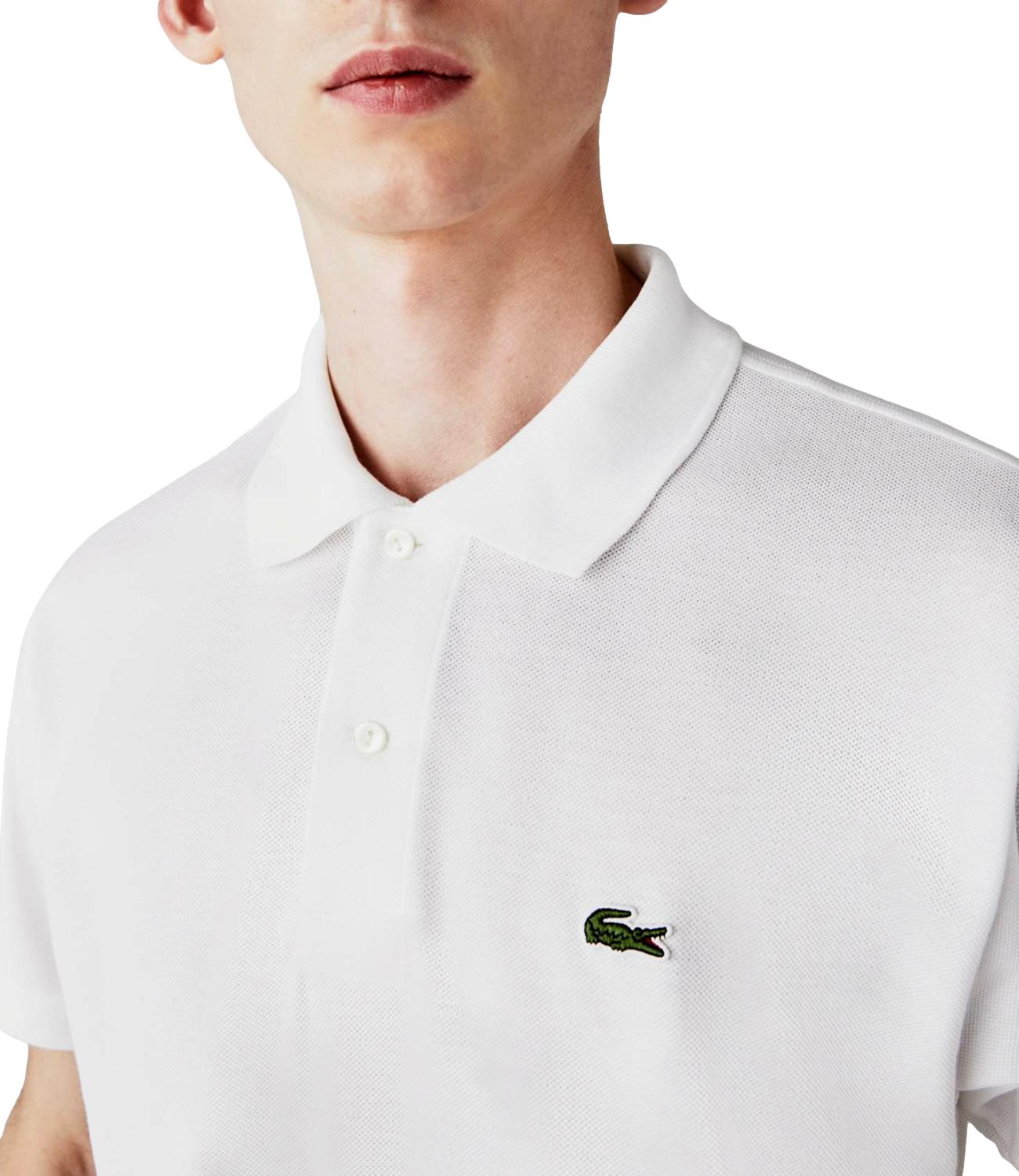 Polo mezza manica bianco ottico