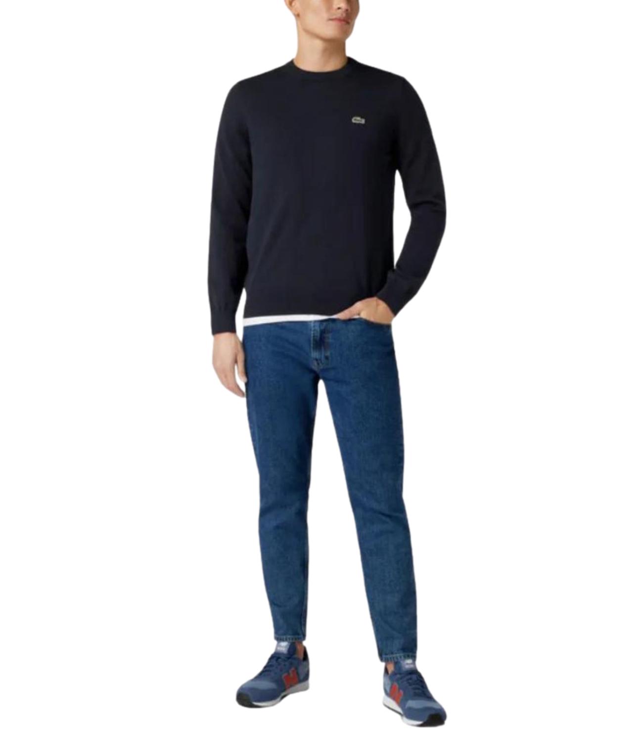 Maglione blu cotone
