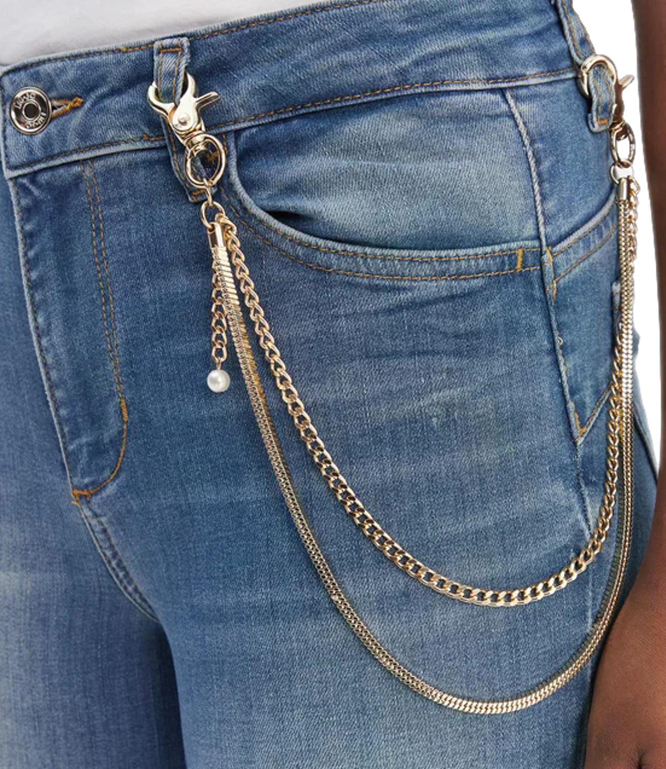 Liu jo Jeans da Donna - Den.blu L.chain Silv - Ua6015d4538